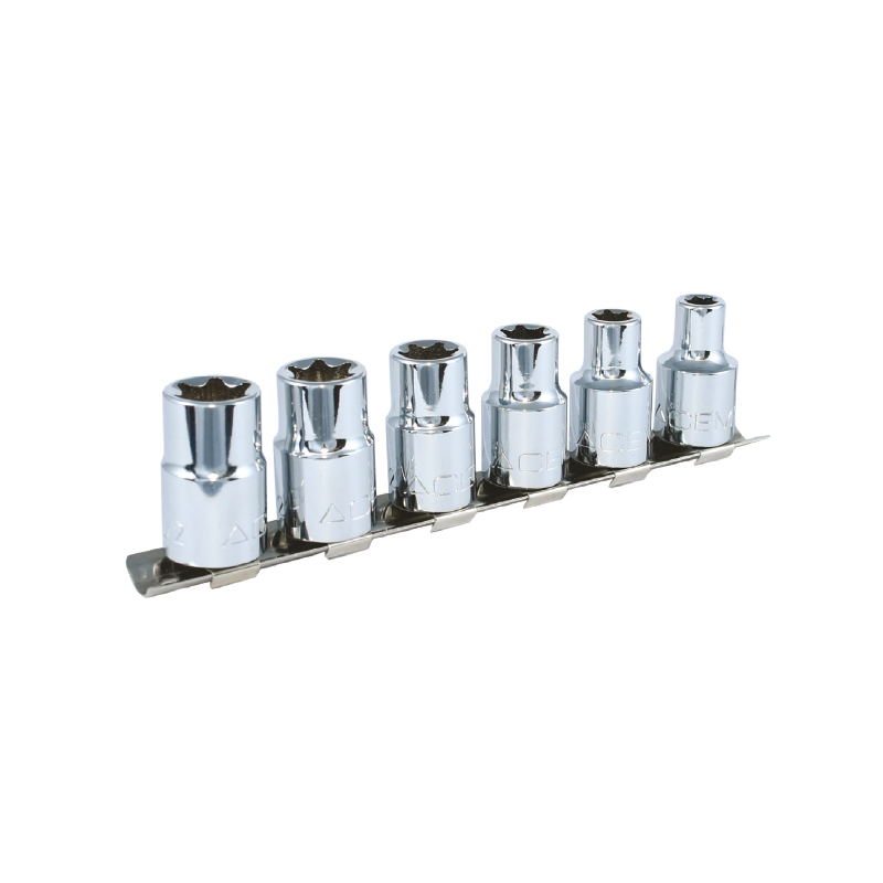 Jeux de douilles Torx® 1/2" sur support