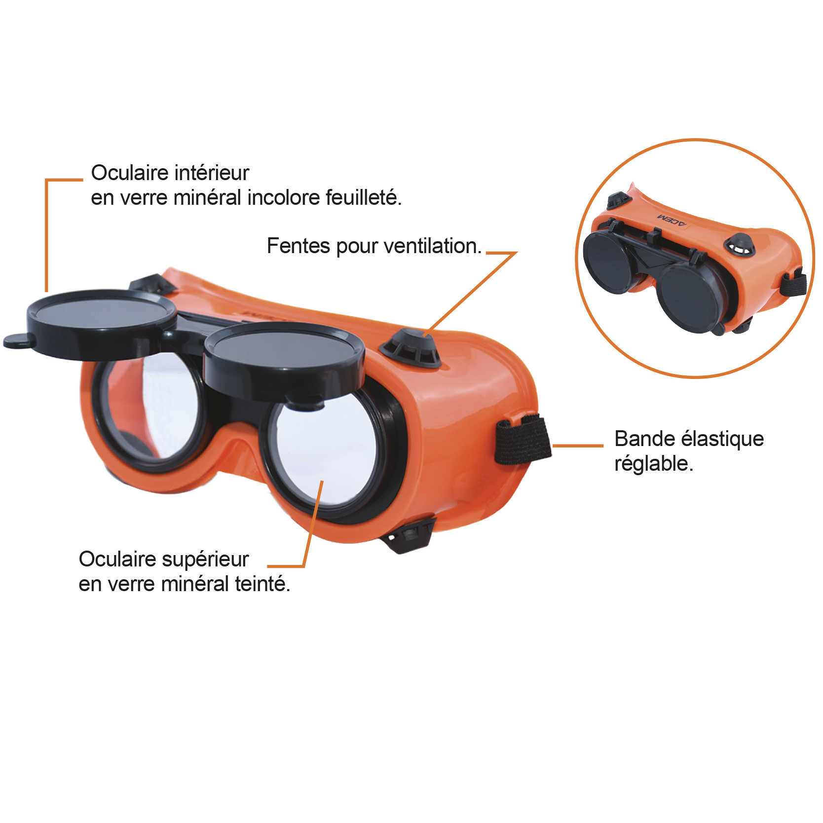 110007 - Lunettes-masque soudeur – Image 2