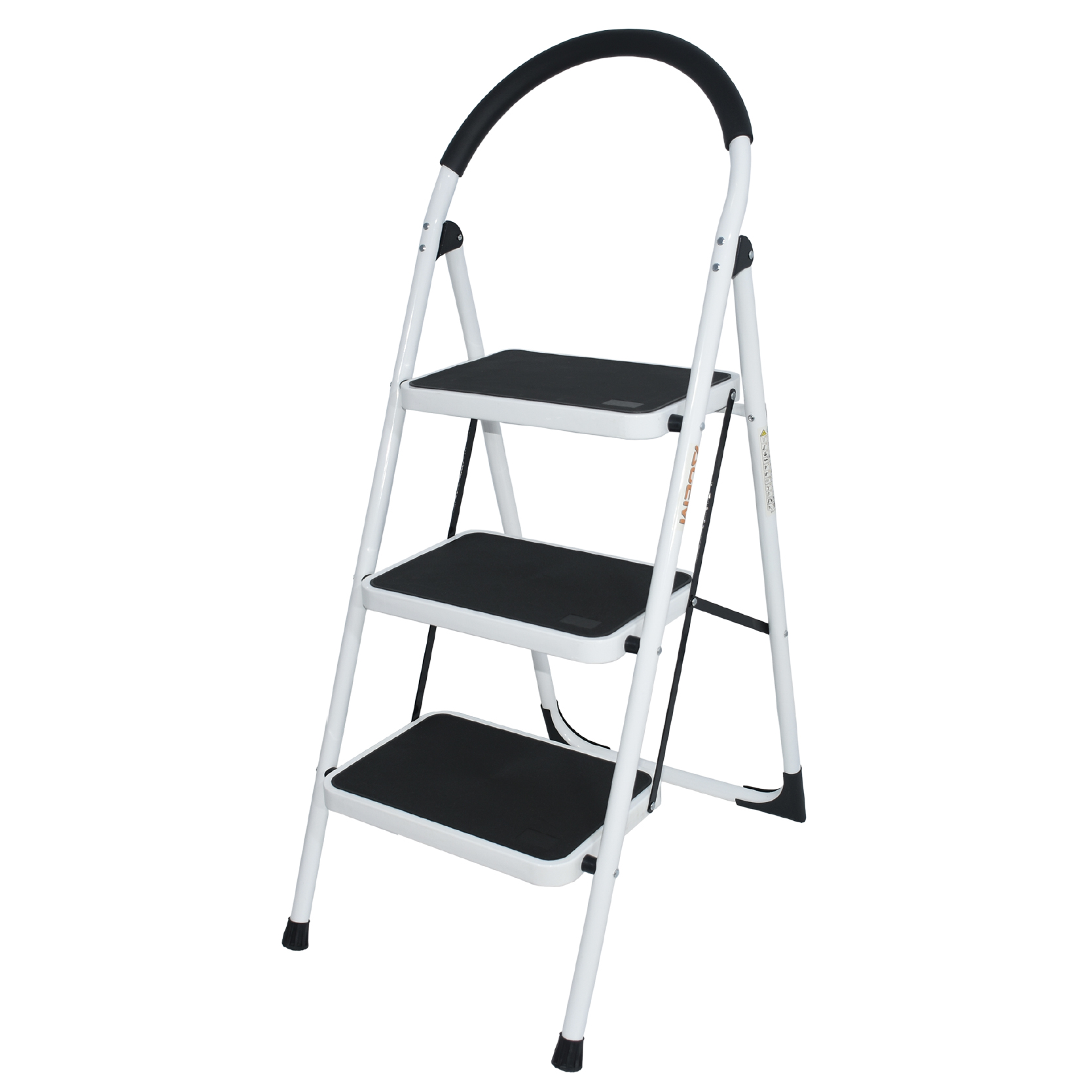 700440 - Escabeau en acier marches larges