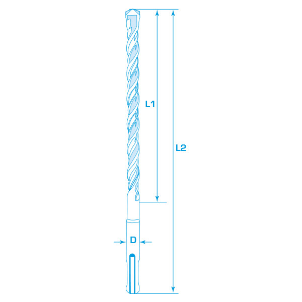 963000 - Foret SDS plus-1 pour marteaux-perforateurs – Image 5
