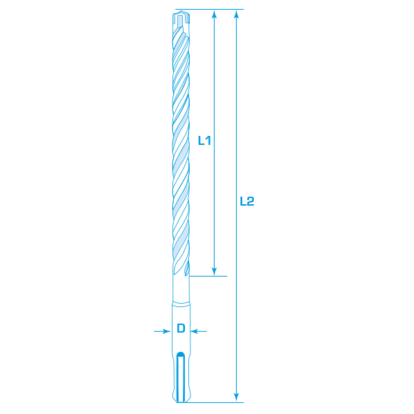 963000 - Foret SDS plus-5 pour marteaux-perforateurs – Image 5
